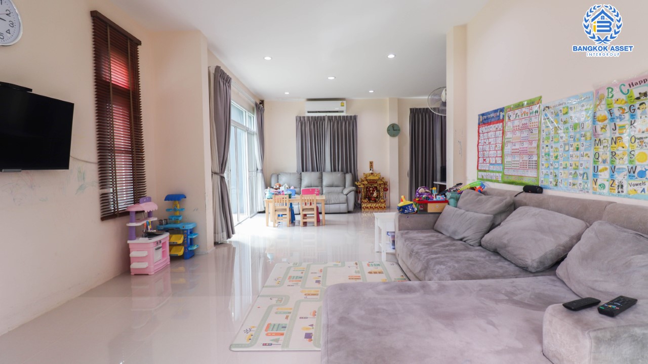 *****บ้านเดี่ยวมือสอง ม.บ้านสุขสบาย เอกชัย-บางบอน เนื้อที่ 110.5 ตร.ว. ฟังก์ชัน 4 ห้องนอน 3 ห้องน้ำ จอดรถได้ 4 คัน พื้นที่ใช้สอยเยอะถึง 194 ตร.ม. บนทำเลศักยภาพ เชื่อมต่อหลายเส้นทาง ใกล้เซ็นทรัลพระราม2 จุดขึ้นทางด่วน "พระราม2"